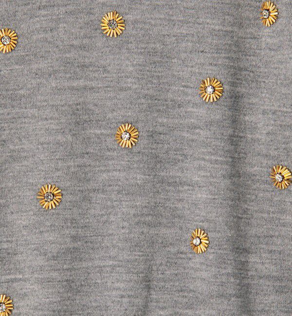 MACPHEE「ウールビジュー ハーフスリーブプルオーバー」|ニット・セーター|