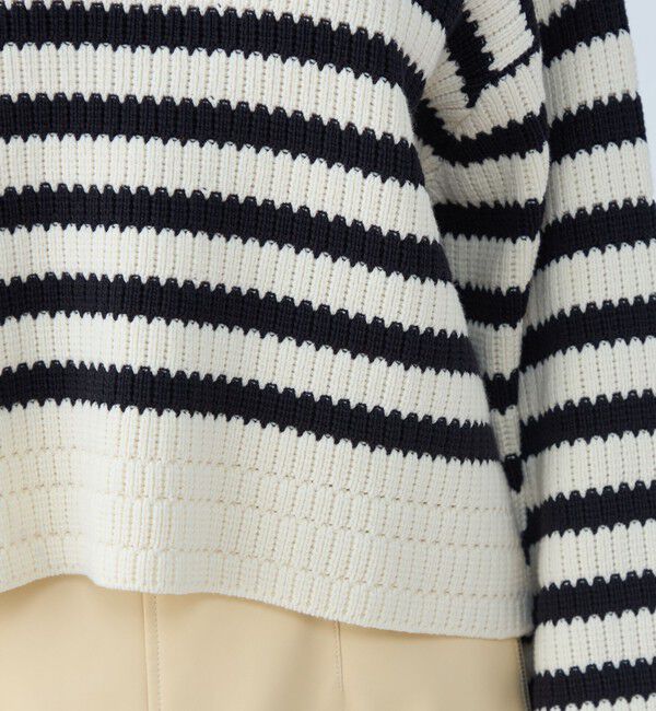 MACPHEE「ハイブリッドコットン ボートネックプルオーバー」|ニット・セーター|