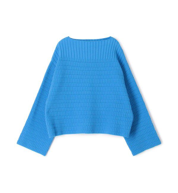 MACPHEE「ハイブリッドコットン ボートネックプルオーバー」|ニット・セーター|63 ライトブルー