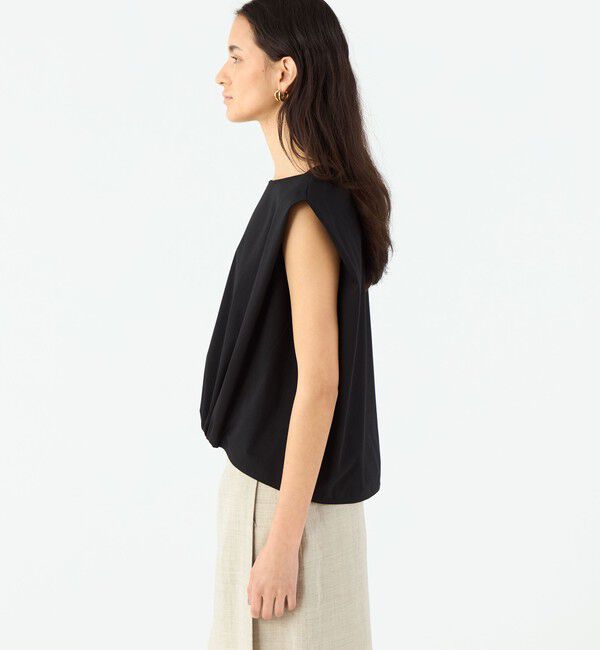 MACPHEE「トリコットジャージー タックギャザープルオーバー」|Tシャツ・カットソー|