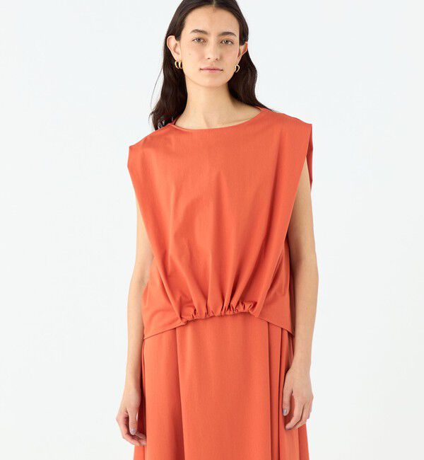 MACPHEE「トリコットジャージー タックギャザープルオーバー」|Tシャツ・カットソー|