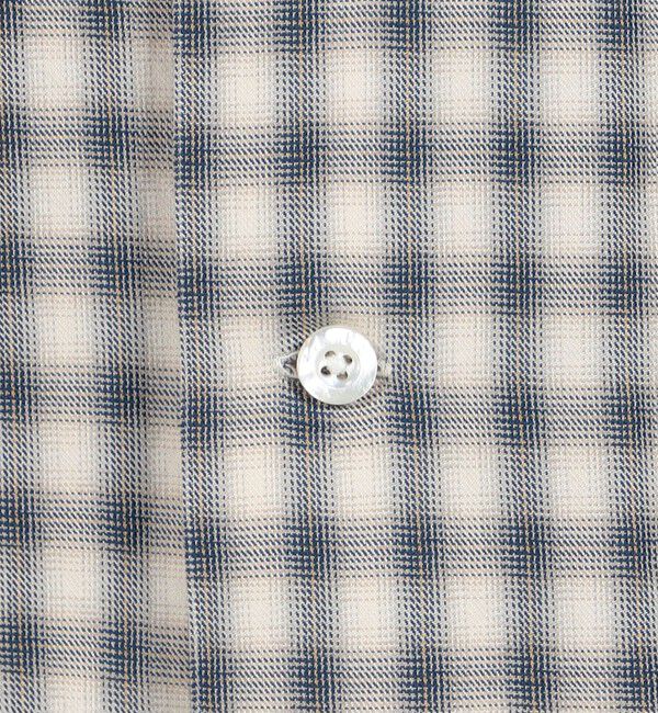 TOMORROWLAND MENS「コットンオンブレーチェック ダブルポケットオープンカラーシャツ ALBINI」|シャツ・ブラウス|