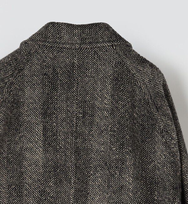 GALERIE VIE「ワイドヘリンボーン バルカラーコート」|ステンカラーコート|
