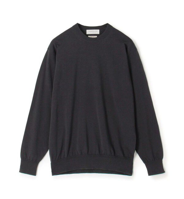 TOMORROWLAND MENS「TOMORROWLAND tricot ギザコットン クルーネックプルオーバーニット」|ニット・セーター|17 チャコールグレー