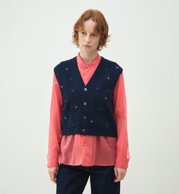 MACPHEE「シルクブレンドスラブ チュニックシャツ」|シャツ・ブラウス|