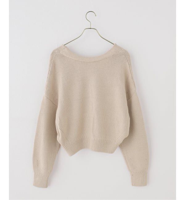 Plage「3Gバルキーヤーン 2WAY Vカーディガン」|カーディガン|