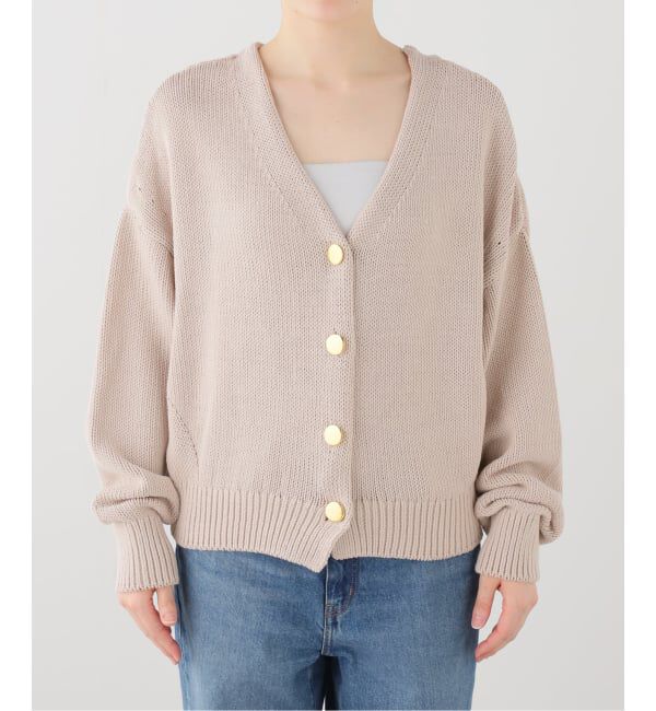 Plage「3Gバルキーヤーン 2WAY Vカーディガン」|カーディガン|