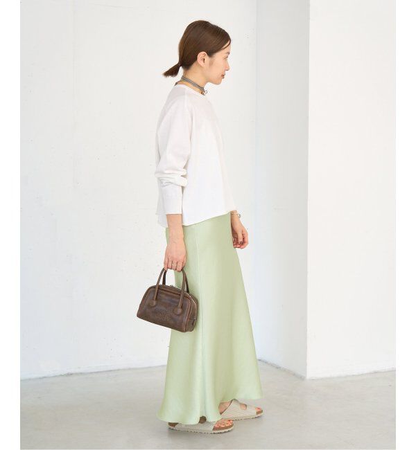 IENA「《追加11》ダブルサテンスカート」|スカート|