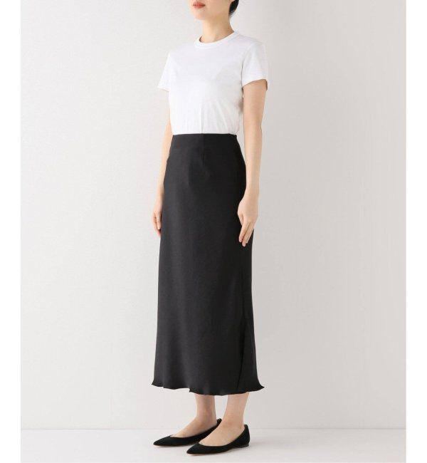 IENA「《追加11》ダブルサテンスカート」|スカート|