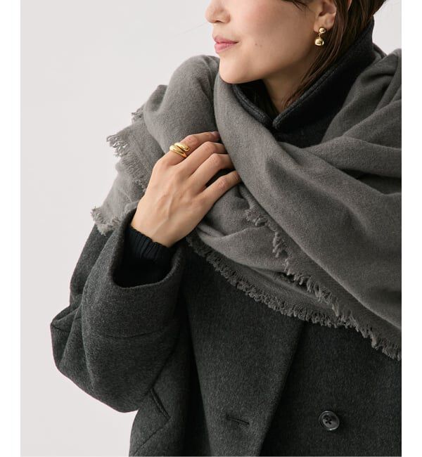 VERMEIL par iena「A SAUCE MELER アソースメレ カシミヤマイクロバスケットストール」|ストール|