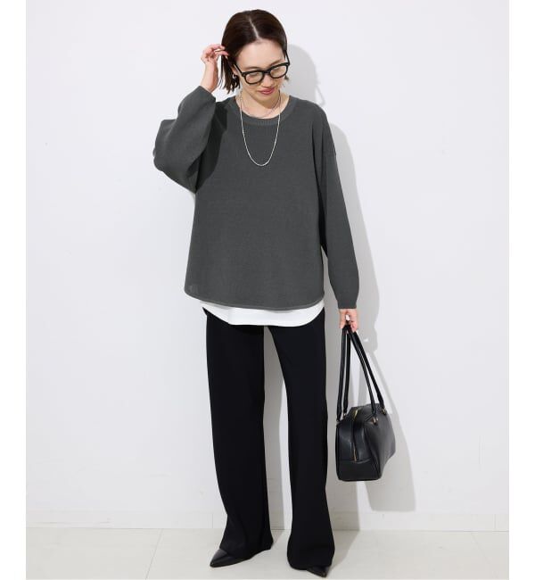 SLOBE IENA「ワッフルプルオーバー」|ニット・セーター|