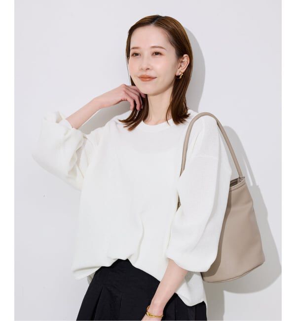 SLOBE IENA「ワッフルプルオーバー」|ニット・セーター|