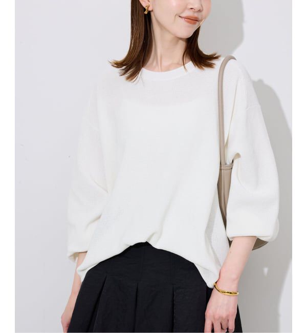 SLOBE IENA「ワッフルプルオーバー」|ニット・セーター|