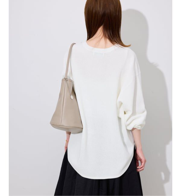 SLOBE IENA「ワッフルプルオーバー」|ニット・セーター|