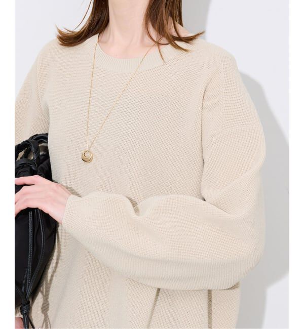 SLOBE IENA「ワッフルプルオーバー」|ニット・セーター|