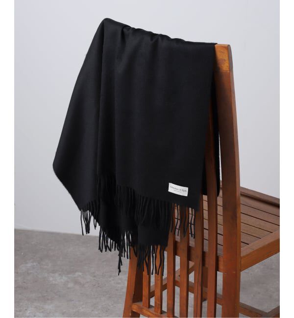 journal standard L'essage「【Johnstons of Elgin】cashmere solid stole：ストール」|ストール|ブラック