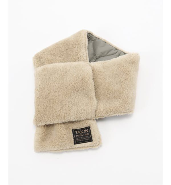 JOURNAL STANDARD relume「TAION / タイオン ミリタリー リバーシブル ダウンマフラー ソフトシェル」|マフラー|