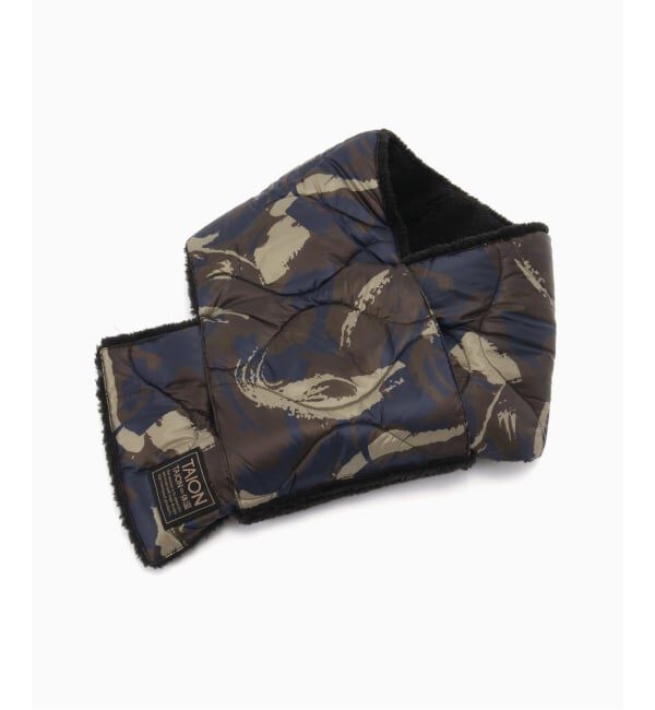 JOURNAL STANDARD relume「TAION / タイオン ミリタリー リバーシブル ダウンマフラー ソフトシェル」|マフラー|その他カラー K