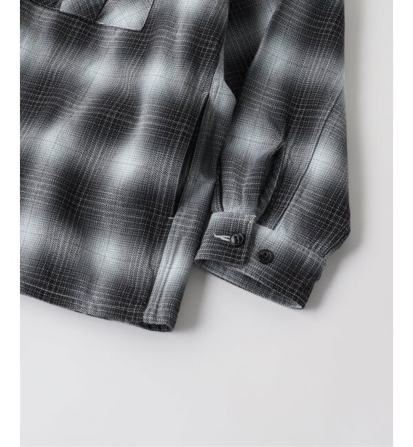 J.S.Homestead「J.S.Homestead / インディゴ チェック ミリタリー シャツ」|シャツ・ブラウス|