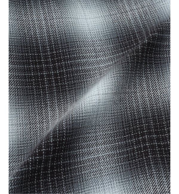 J.S.Homestead「J.S.Homestead / インディゴ チェック ミリタリー シャツ」|シャツ・ブラウス|