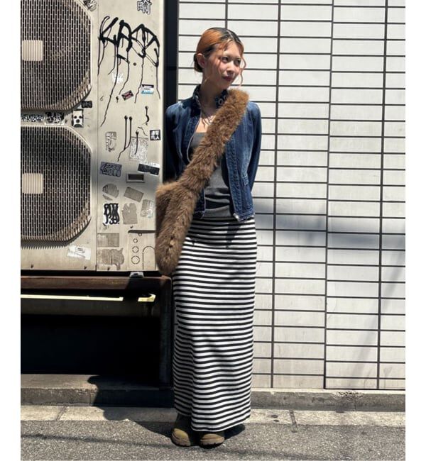 Oriens JOURNAL STANDARD「《追加予約5》ボーダープリントスカート」|スカート|