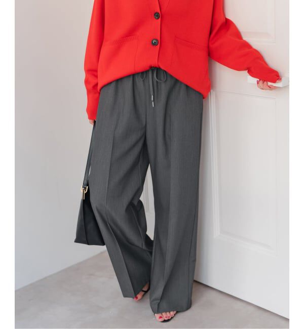 Spick and Span「《手洗い可》P/Wイージースラックスパンツ」|スラックス|