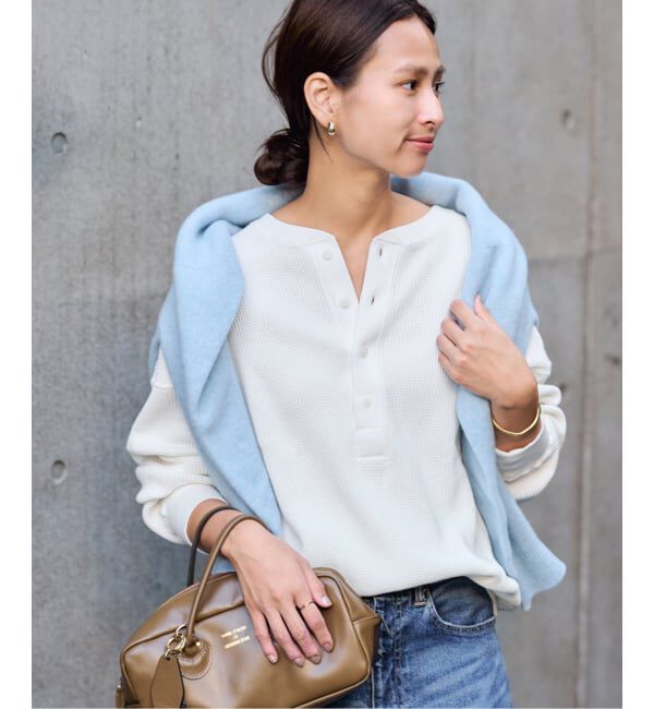 FRAMeWORK「≪追加≫ワッフルヘンリープルオーバー」|Tシャツ・カットソー|