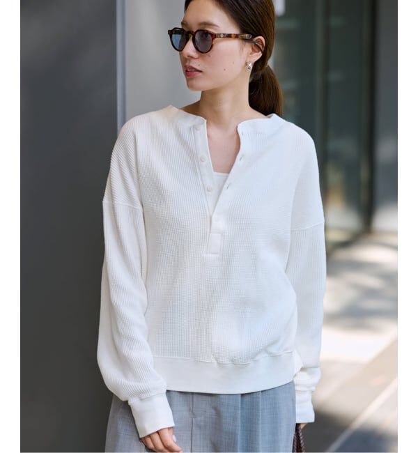 FRAMeWORK「≪追加≫ワッフルヘンリープルオーバー」|Tシャツ・カットソー|