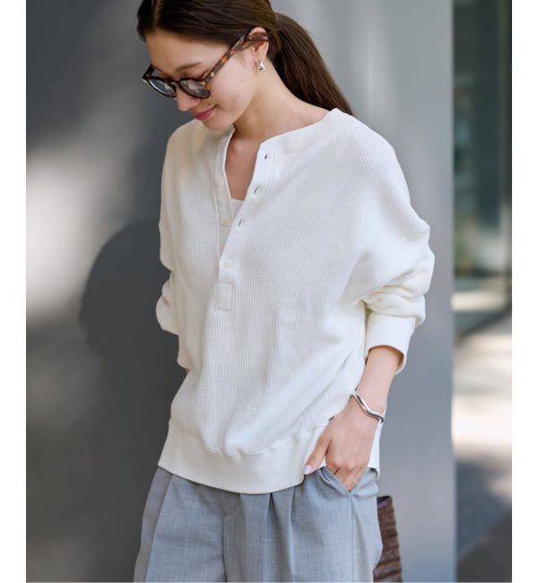 FRAMeWORK「≪追加≫ワッフルヘンリープルオーバー」|Tシャツ・カットソー|