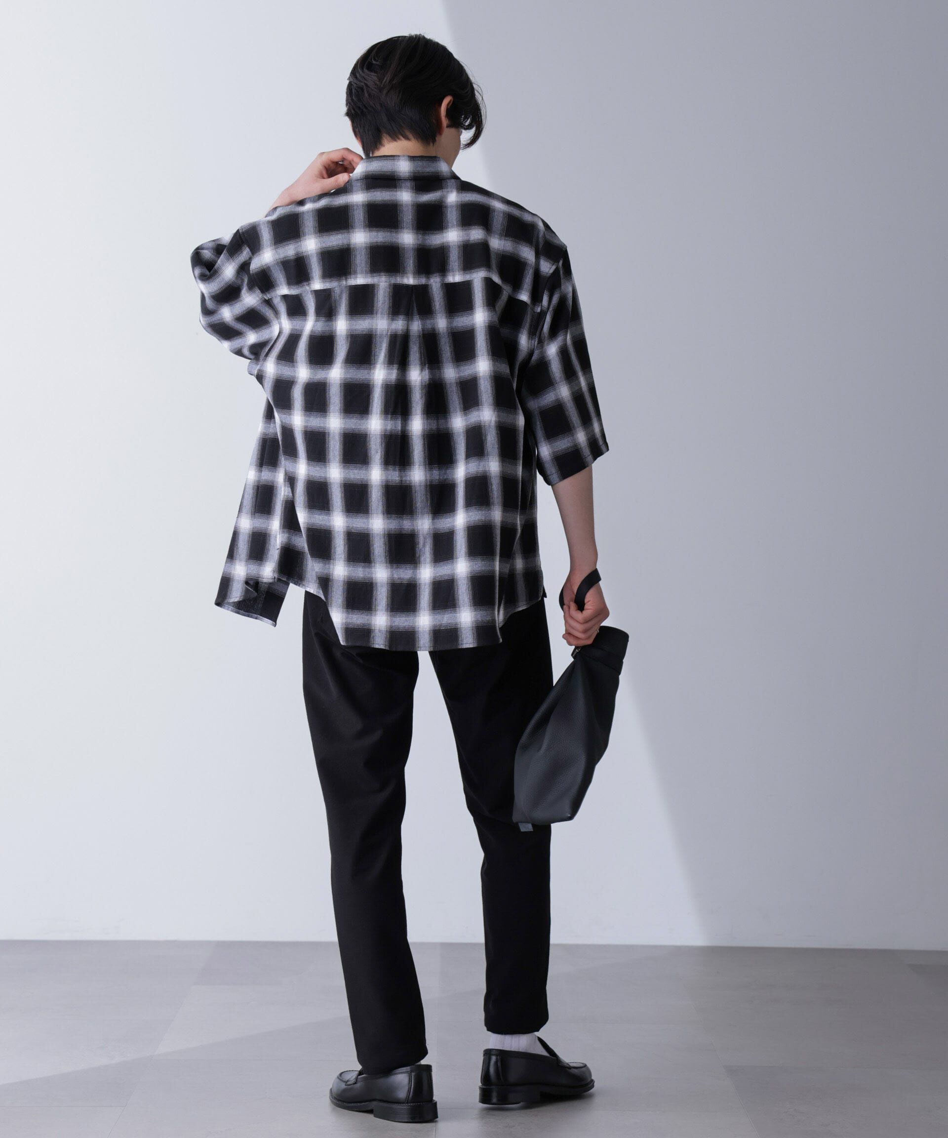 nano･universe「リラックスオンブレーチェックシャツ 半袖」|シャツ・ブラウス|