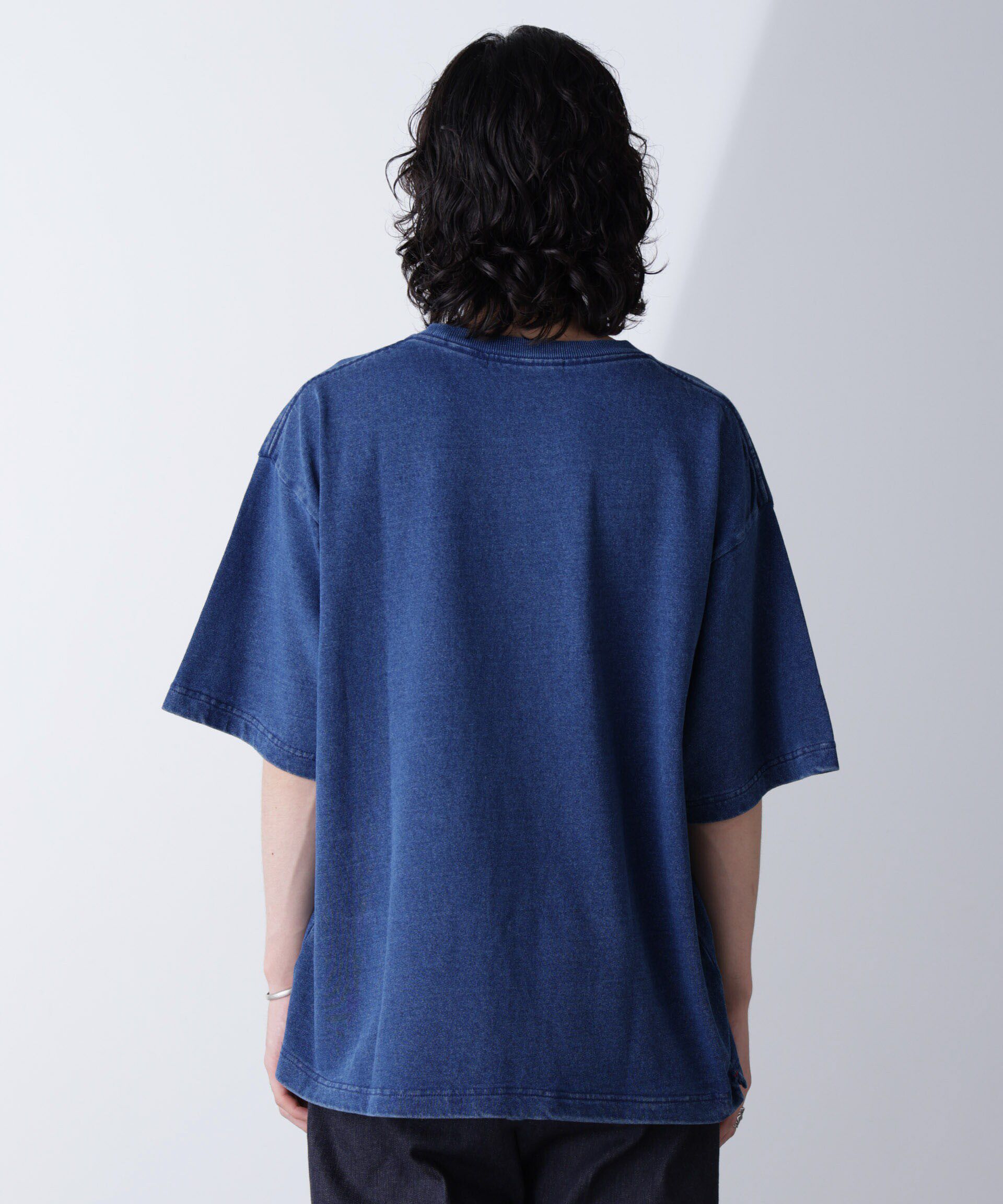 nano･universe「リラックスインディゴTシャツ 半袖」|Tシャツ・カットソー|