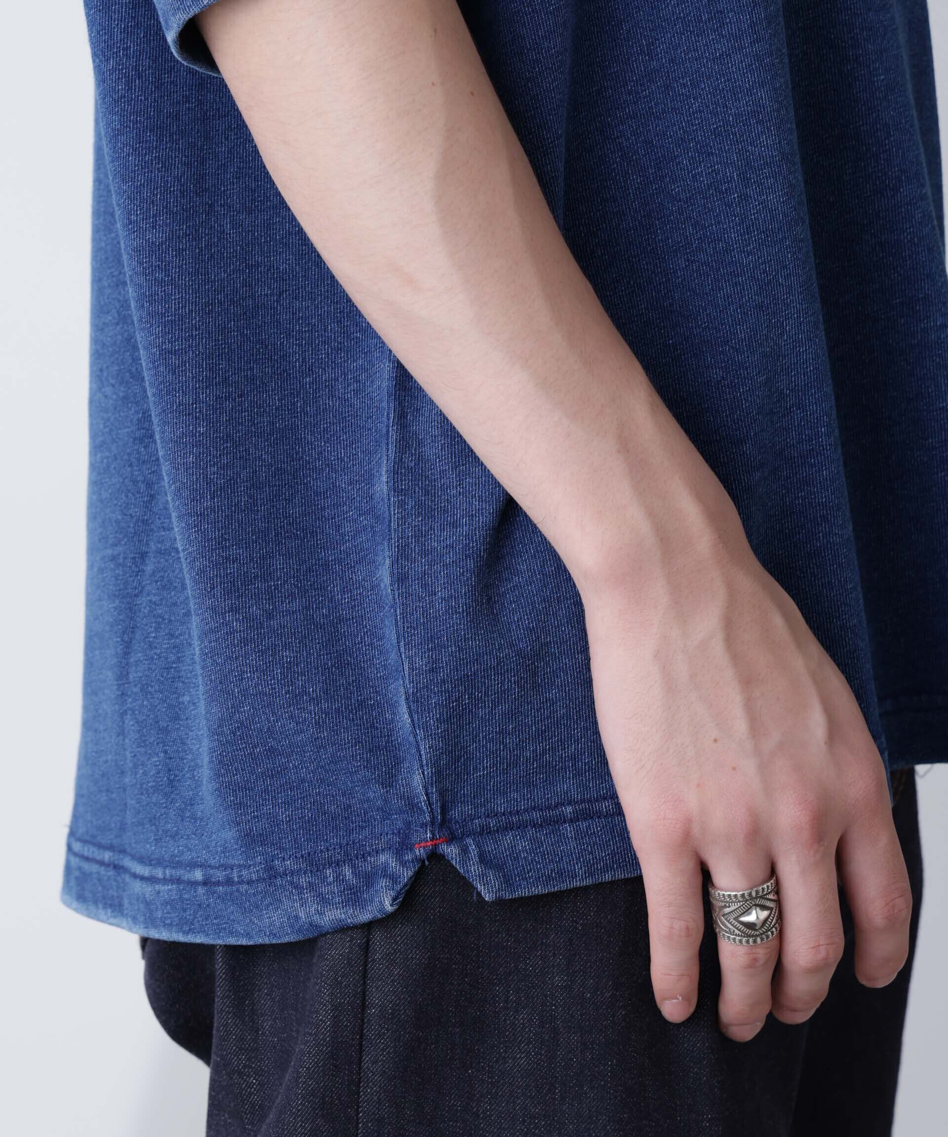 nano･universe「リラックスインディゴTシャツ 半袖」|Tシャツ・カットソー|