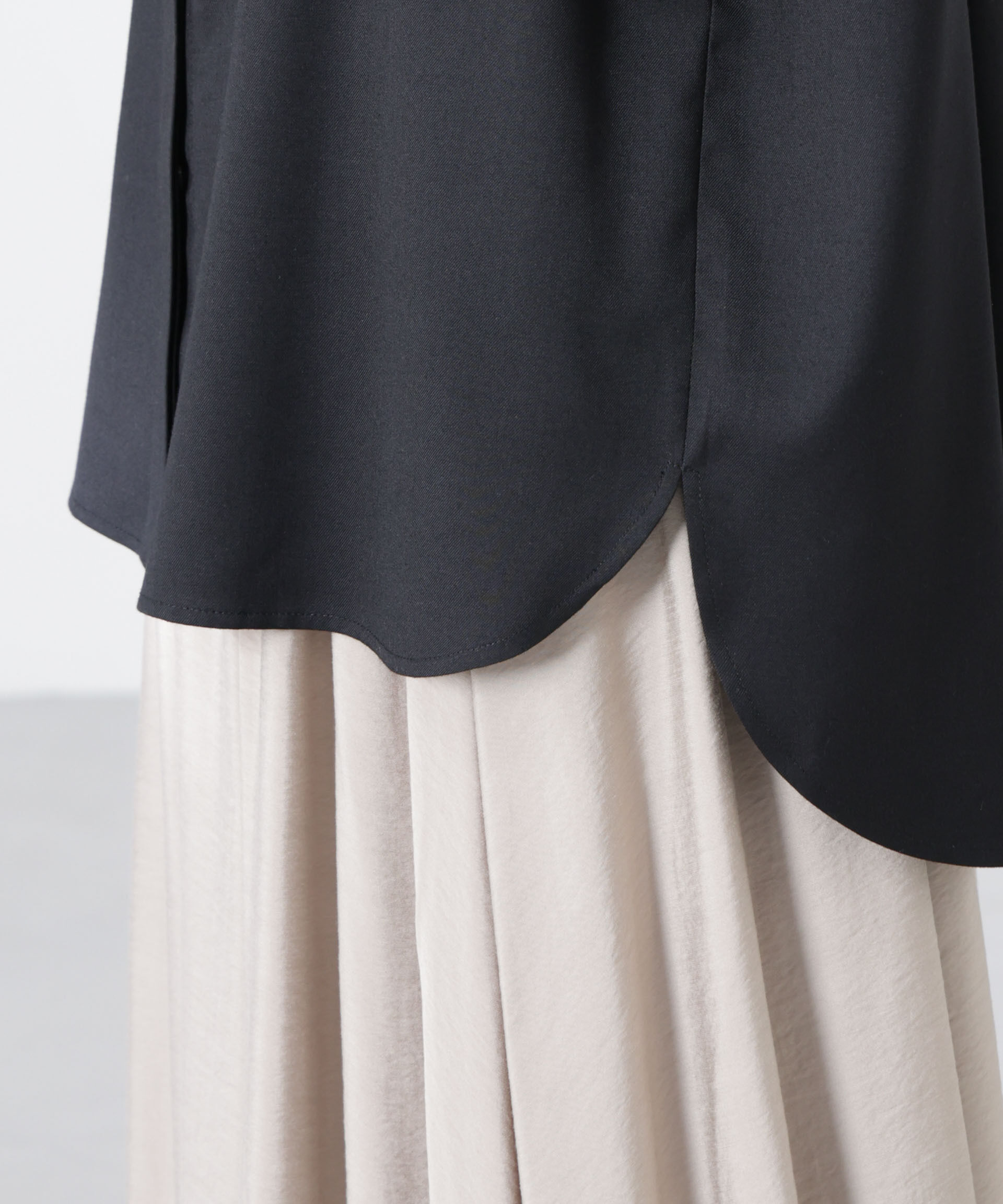 nano･universe「バンドカラーノースリーブシャツ(セットアップ可)」|シャツ・ブラウス|