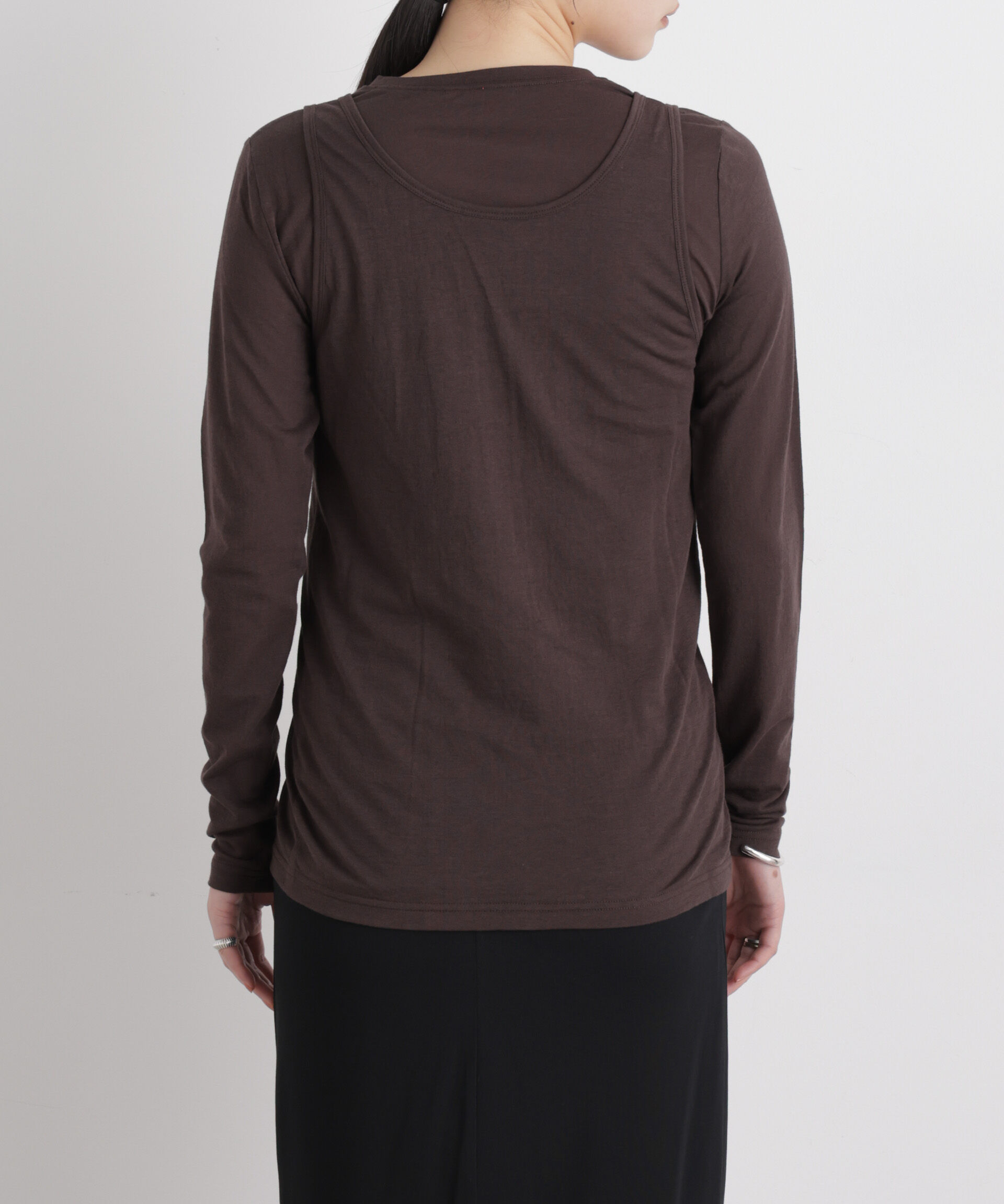 nano･universe「シアータンク＋ロンTレイヤードセット」|Tシャツ・カットソー|