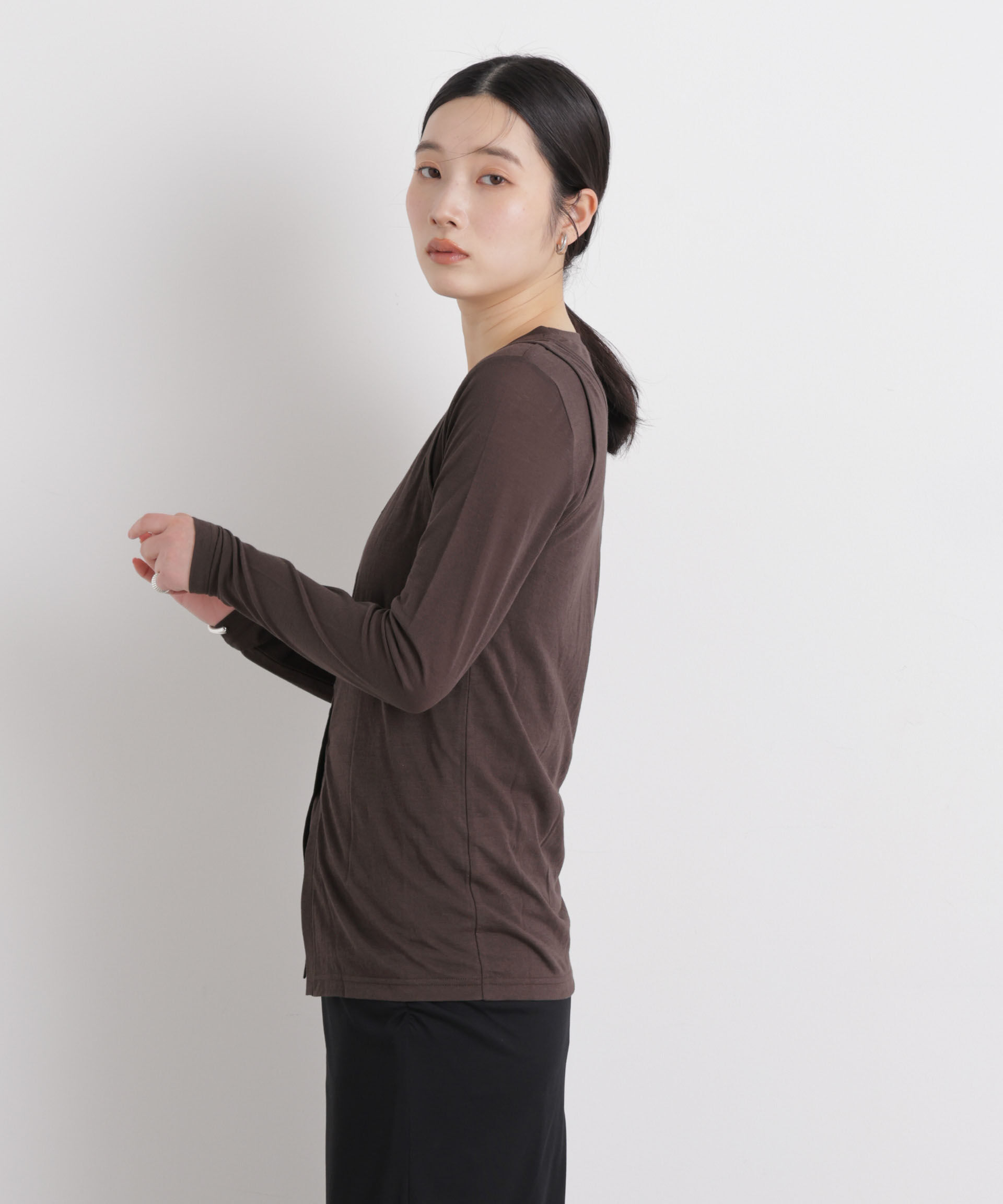 nano･universe「シアータンク＋ロンTレイヤードセット」|Tシャツ・カットソー|