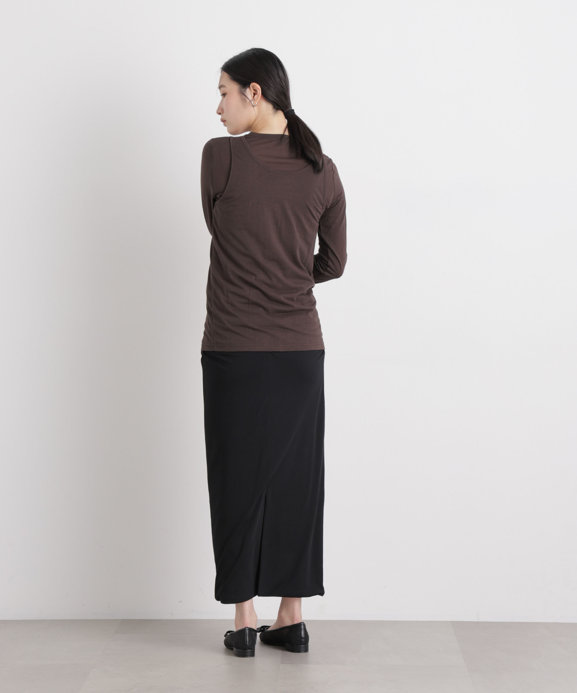 nano･universe「シアータンク＋ロンTレイヤードセット」|Tシャツ・カットソー|