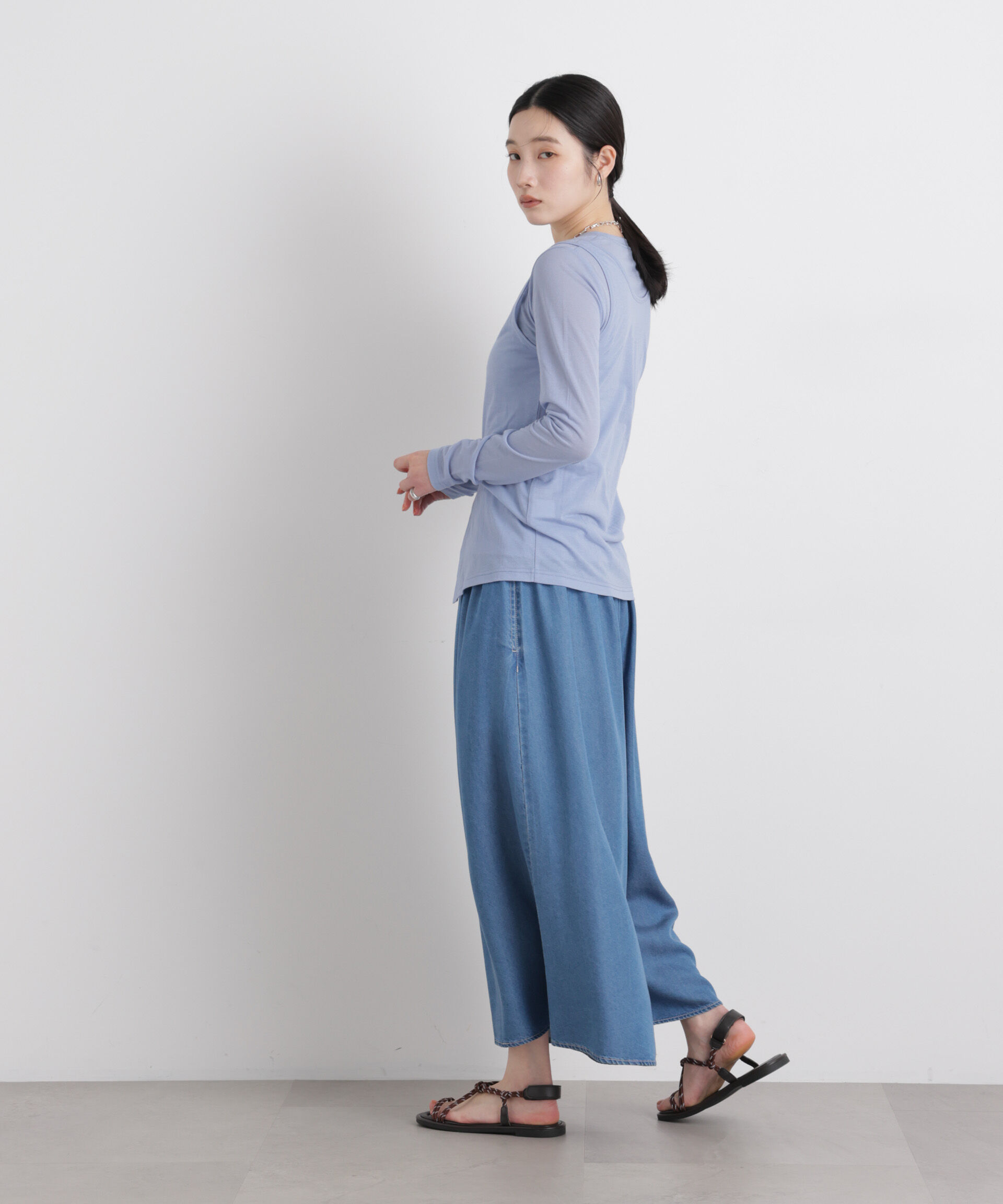 nano･universe「シアータンク＋ロンTレイヤードセット」|Tシャツ・カットソー|