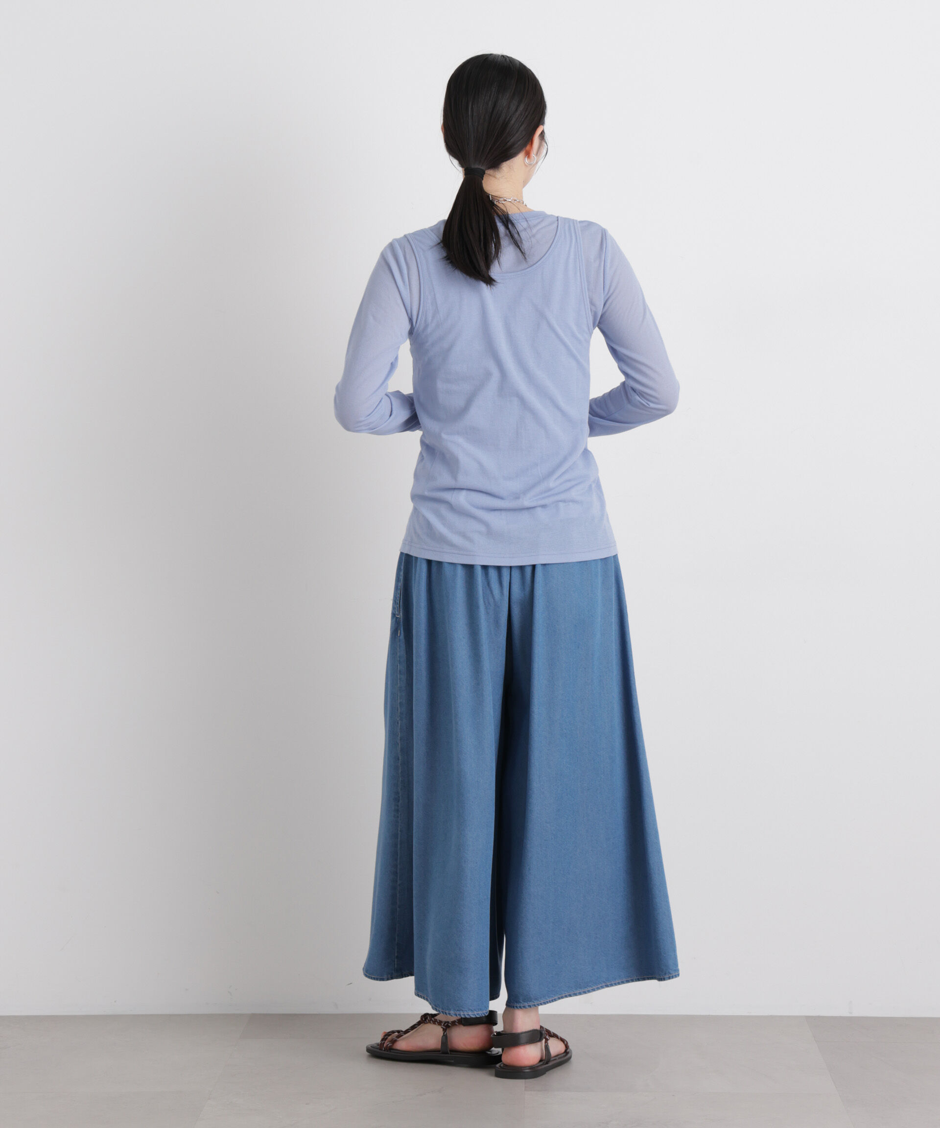 nano･universe「シアータンク＋ロンTレイヤードセット」|Tシャツ・カットソー|