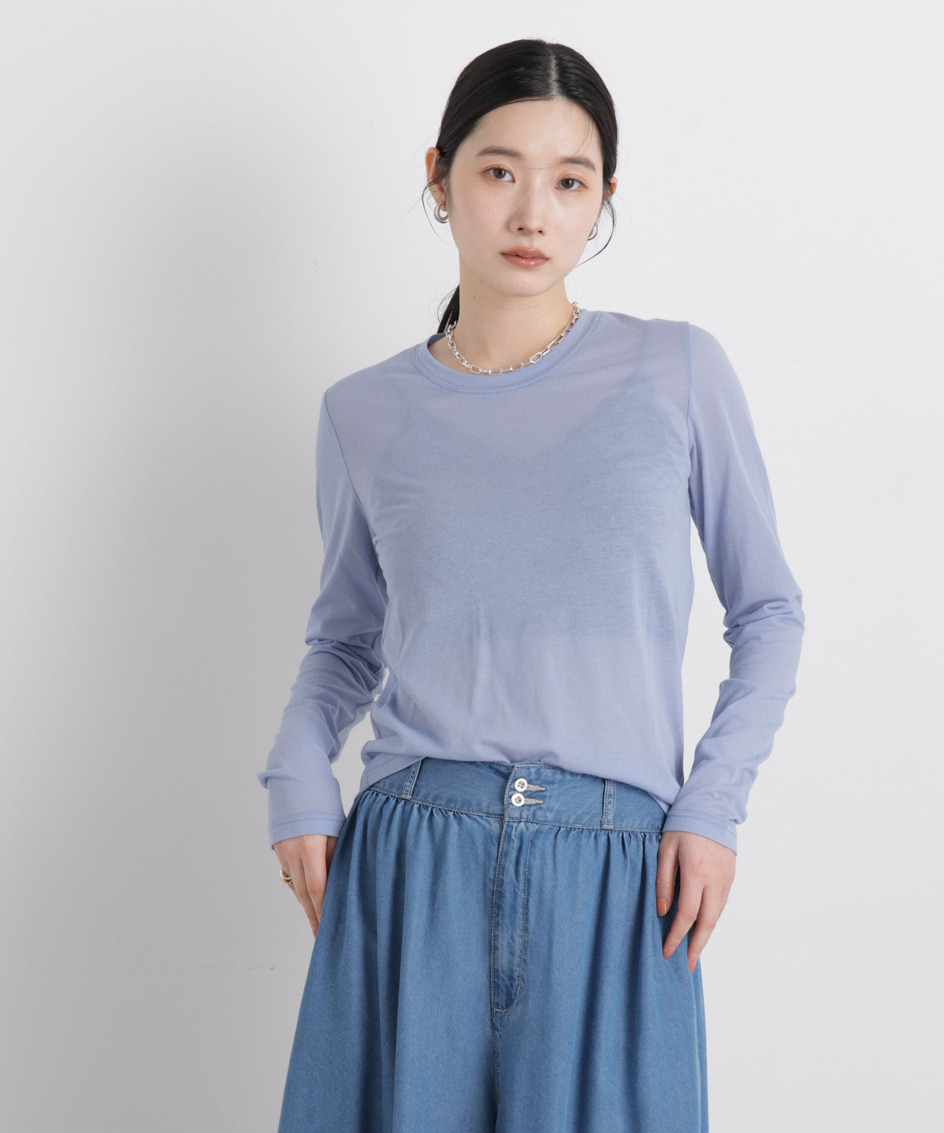 nano･universe「シアータンク＋ロンTレイヤードセット」|Tシャツ・カットソー|