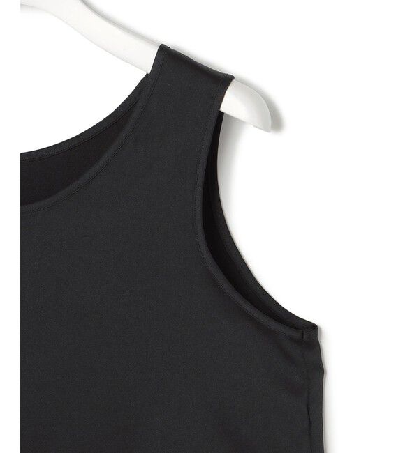 23区「【洗える】レースコンビストレッチ マットサテン インナー タンクトップ」|タンクトップ|