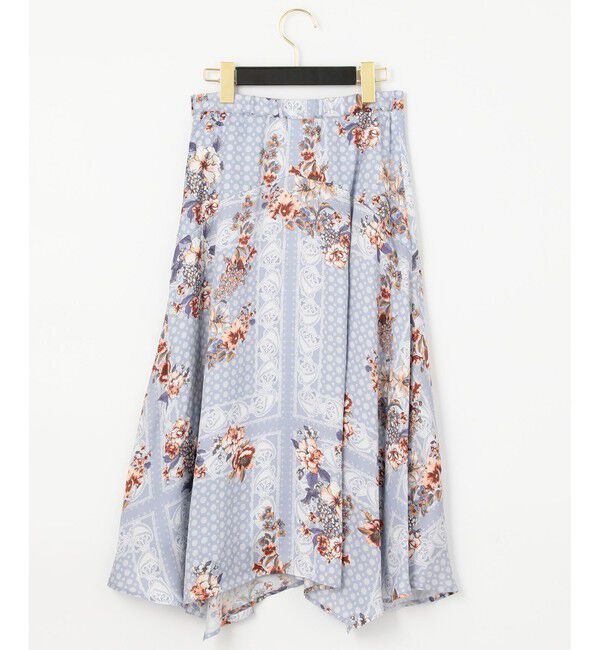 GRACE CONTINENTAL「バンダナフラワープリントスカート」|スカート|