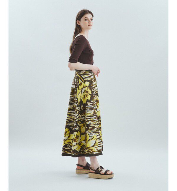 Grace Class「ペイントフラワーメキシカンスカート」|スカート|