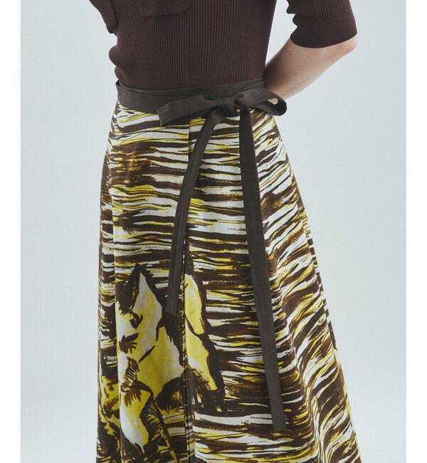 Grace Class「ペイントフラワーメキシカンスカート」|スカート|