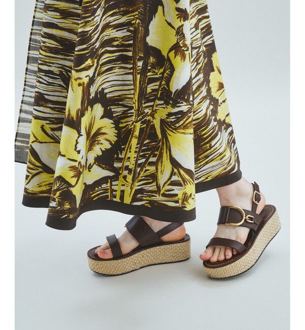 Grace Class「ペイントフラワーメキシカンスカート」|スカート|