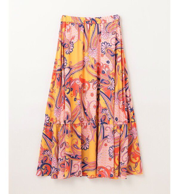 GRACE CONTINENTAL「ペイズリープリントギャザスカート」|スカート|