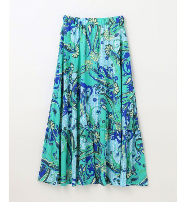 GRACE CONTINENTAL「ペイズリープリントギャザスカート」|スカート|