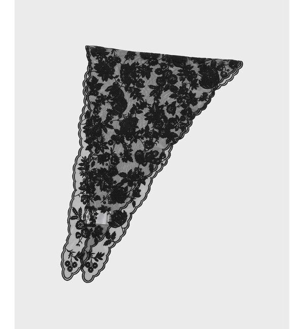 GRACE CONTINENTAL「レースバブーシュカ」|ストール|ブラック