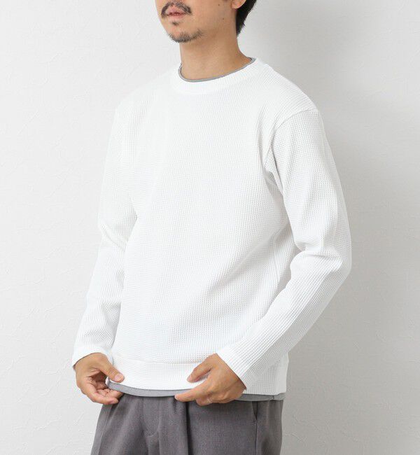 NOLLEY'S goodman「【IRM】《吸水速乾/UVカット》ワッフルダブルカラー LS Tee 25AW」|Tシャツ・カットソー|