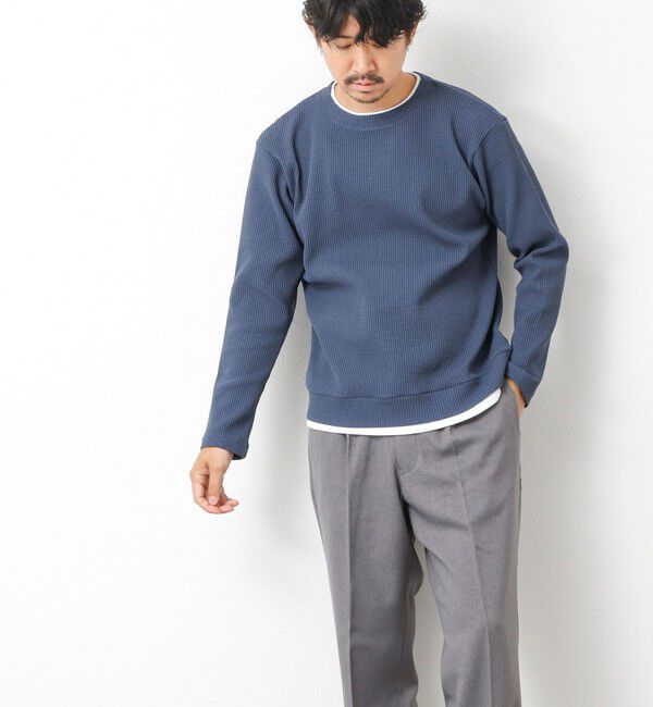 NOLLEY'S goodman「【IRM】《吸水速乾/UVカット》ワッフルダブルカラー LS Tee 25AW」|Tシャツ・カットソー|