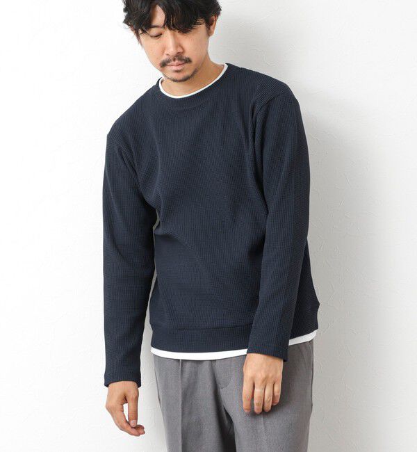 NOLLEY'S goodman「【IRM】《吸水速乾/UVカット》ワッフルダブルカラー LS Tee 25AW」|Tシャツ・カットソー|